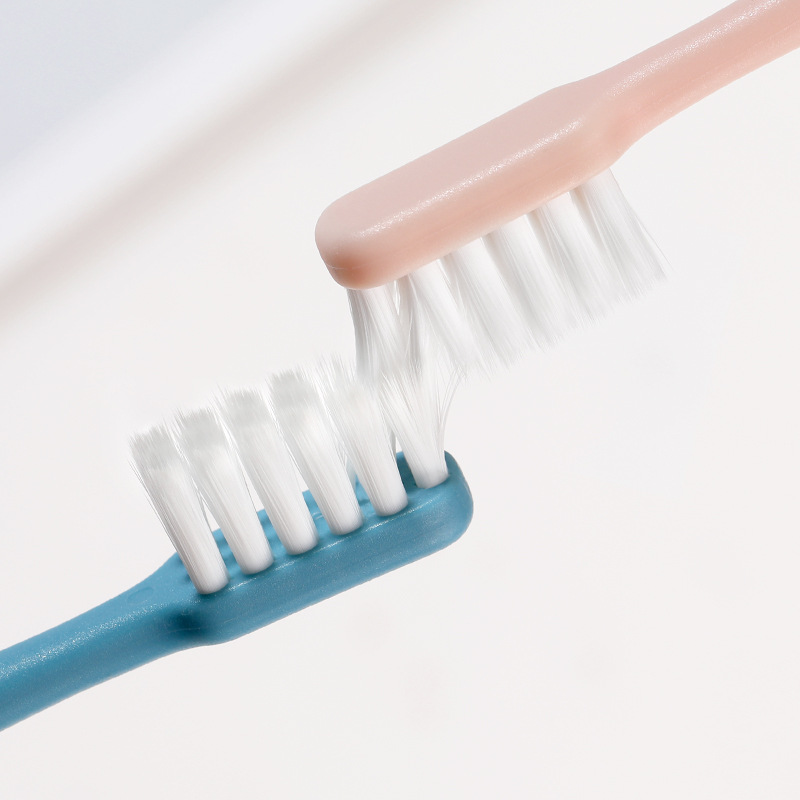 Raoyi Antibacterial Toothbrush 4 Adult Couples Small Head Ultra-Fine Soft Toothbrush Home Packaging Manufacturers Spot Wholesale Specification drawing