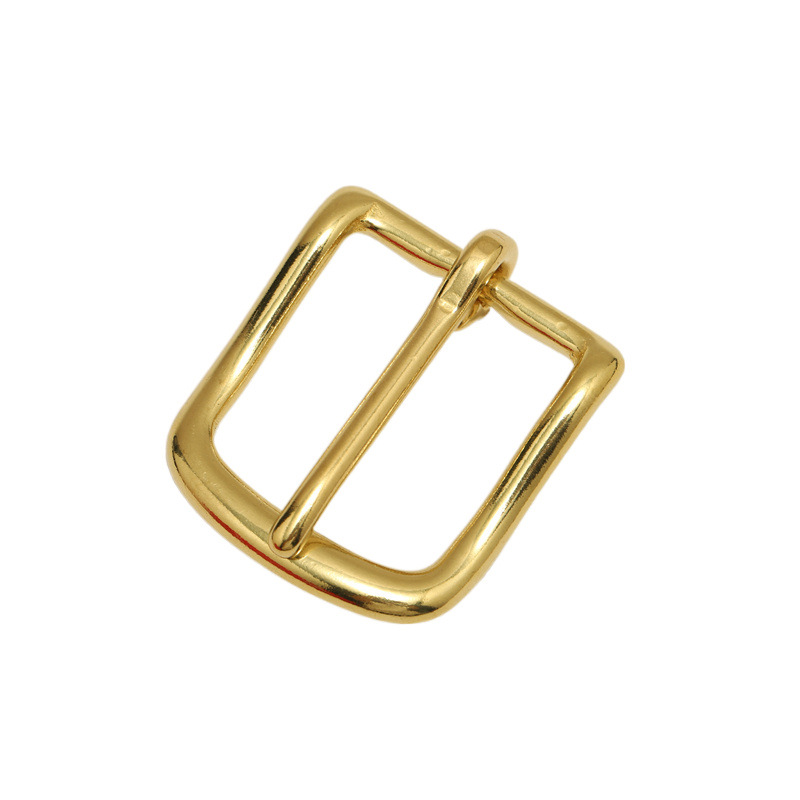 Pure Copper Belt Buckle Men's Brass Belt Day Word Buckle Day Word Needle Buckle Bag Hardware Accessories Wholesale Item Picture
