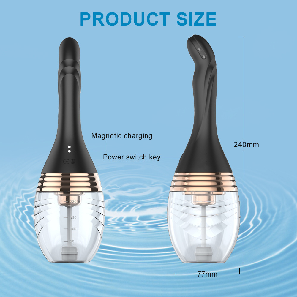 New electric water spray vibration enema cleaner for adults Specification drawing