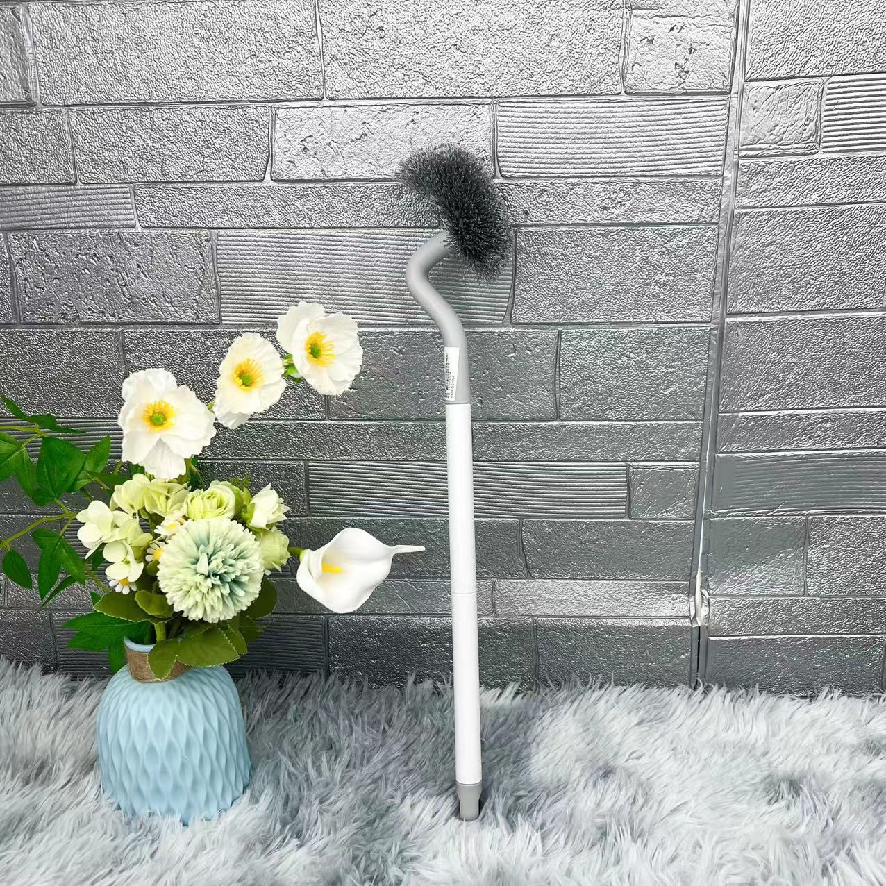 Toilet brush with long handle design to clean the toilet is easy to save labor and convenient storage curved brush head is easy and flexible 0588 details Picture