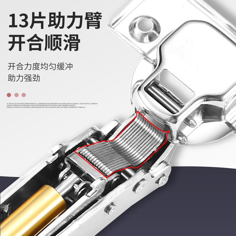 304 buffer hydraulic damping stainless steel hinge cabinet door spring hinge furniture doors and Windows hardware accessories wholesale Application Scenario