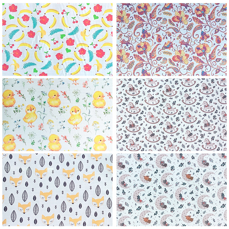 豹纹印花牛仔布料/色丁印花面料/数码印/布料面料/印花布匹产品图