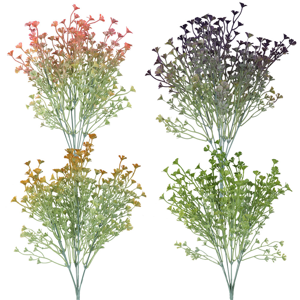 Spray-painted narcissus grass, European-style plastic flowers, home decoration artificial flowers, foreign trade wedding photography artificial green plant flowers Item Picture