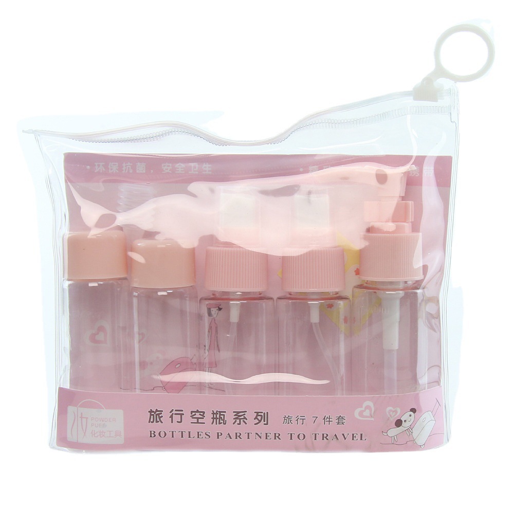 Seven-piece set bottles, small empty bottles, portioned bottles Application Scenario