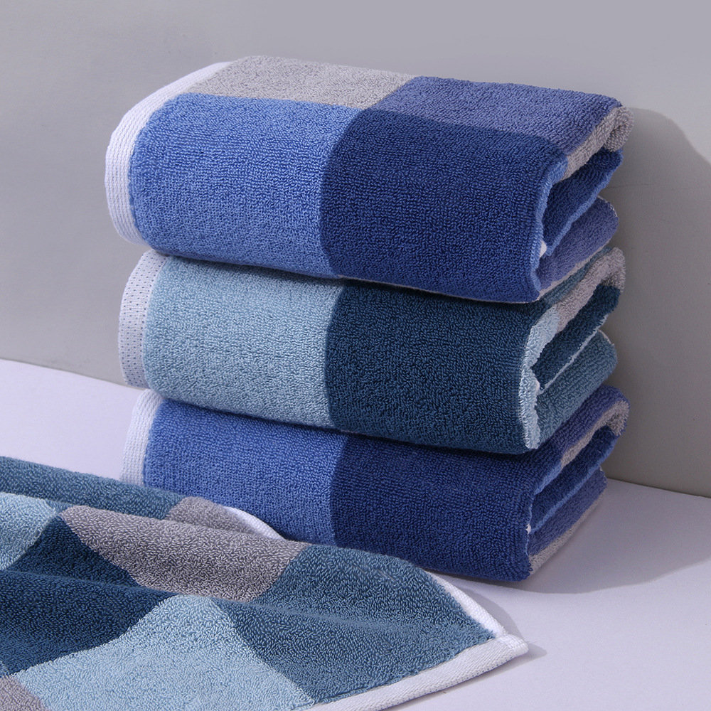 Towel Pure Cotton Wholesale Jacquard Manufacturing Thickened Absorbent Soft Adult Face Towel Household Towel Cotton Wholesale details Picture