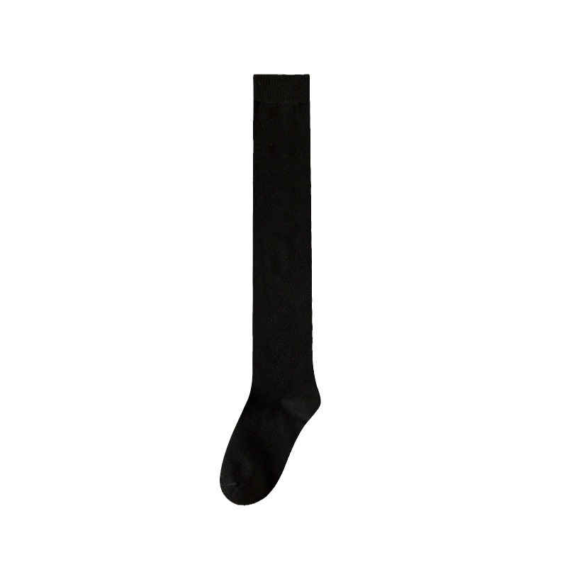 Sock stall, one-piece consignment, women's calf socks, spring and autumn pressure slimming leg boneless socks, over-the-knee socks, jk socks, long stockings, black mid-calf socks, one-piece consignment Item Picture