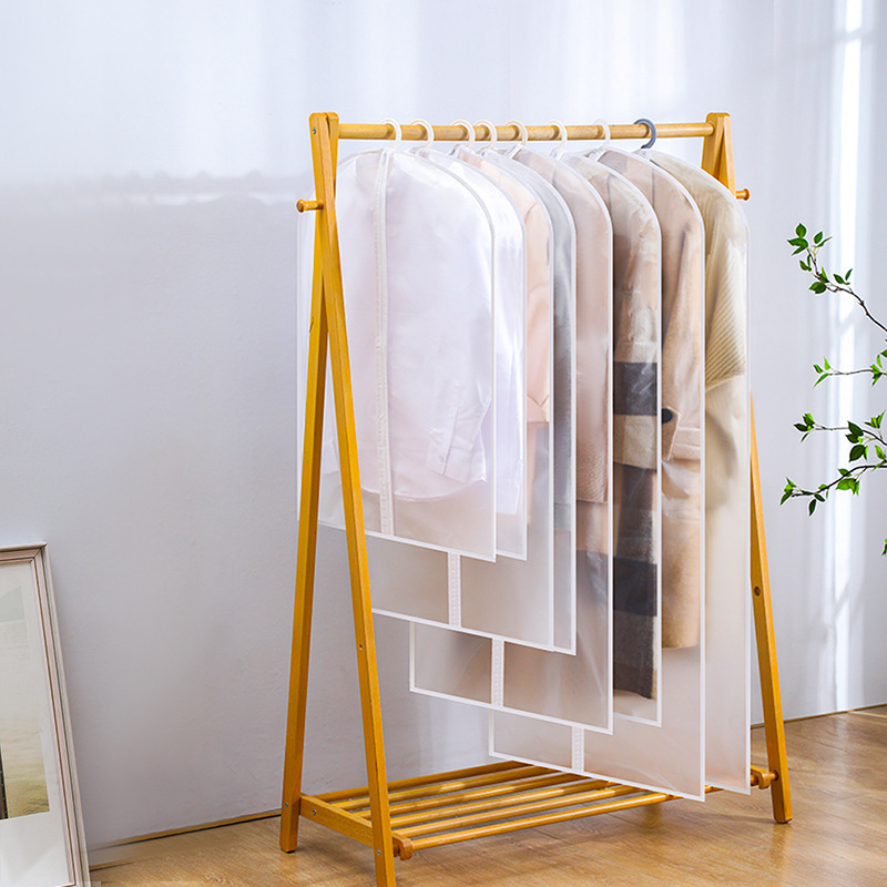 Clothing Dust Cover Household Transparent Waterproof Coat Suit Can Be Washed Hanging Bag Clothing Clothing Specification drawing