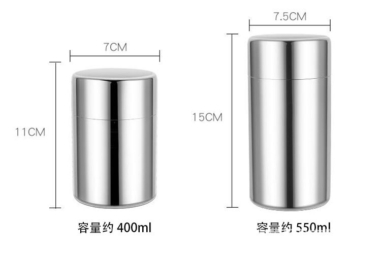 304 stainless steel tea canister, fcm sealed tea canister, portable storage canister, moisture-proof dried tangerine peel canister, storage canister, kitchen and home pic 15