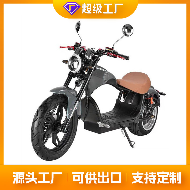 定制哈雷双人电动车60V12A锂电池太子车哈雷电动车成人代步电动车