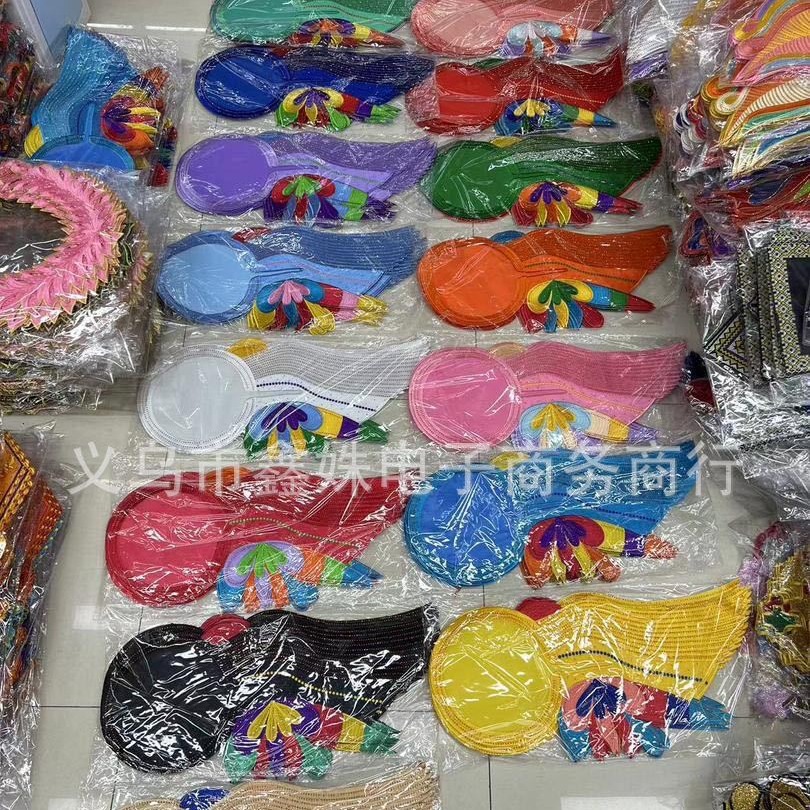 Hot-selling irregular-shaped embroidered circular collar stage costume accessories details Picture