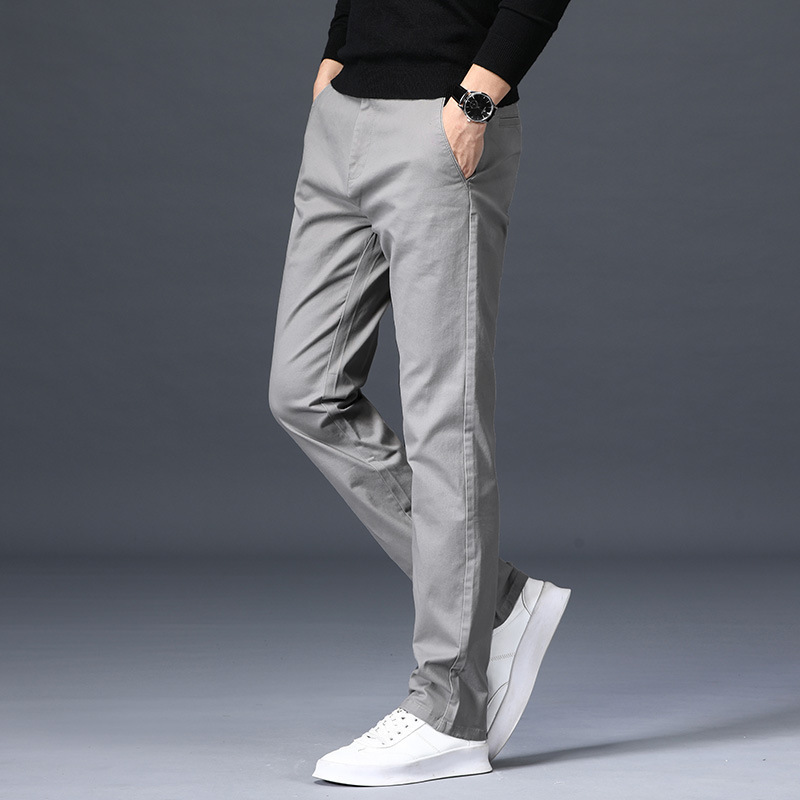 Men's light casual pants, men's straight loose Korean-style light business youth, men's elastic casual long pants, men's pants Application Scenario