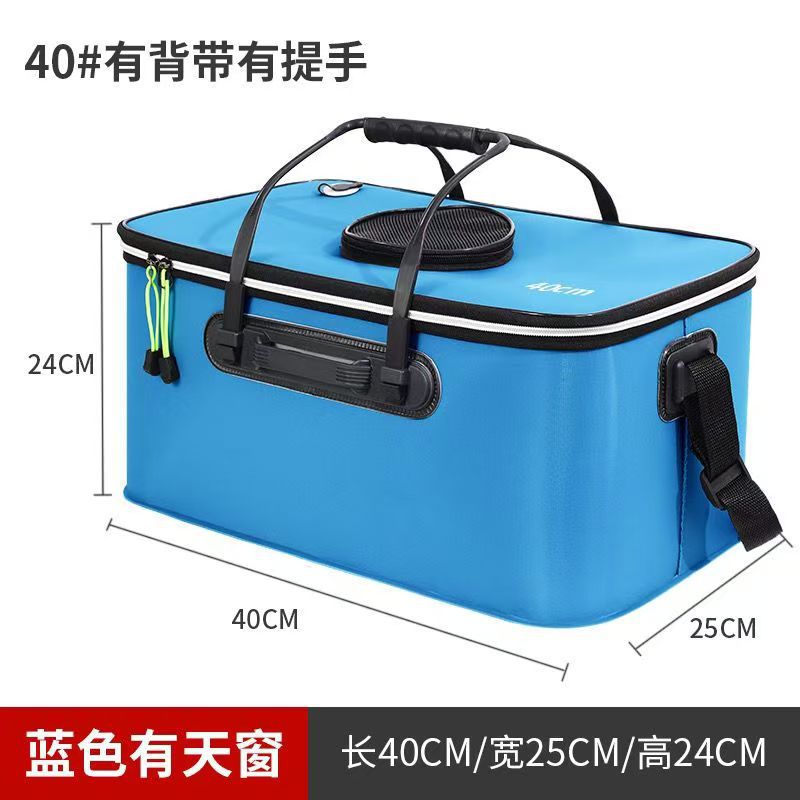 Wholesale fishing gear, fishing buckets, live fish buckets, EVA multi-purpose, foldable outdoor car wash buckets, fish keeping buckets pic 5