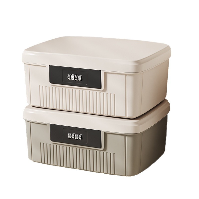 Password Storage Box Privacy Documents Document Storage Box Household Storage Box With Lock Storage Box Thickened Dust-Proof Password Box Item Picture