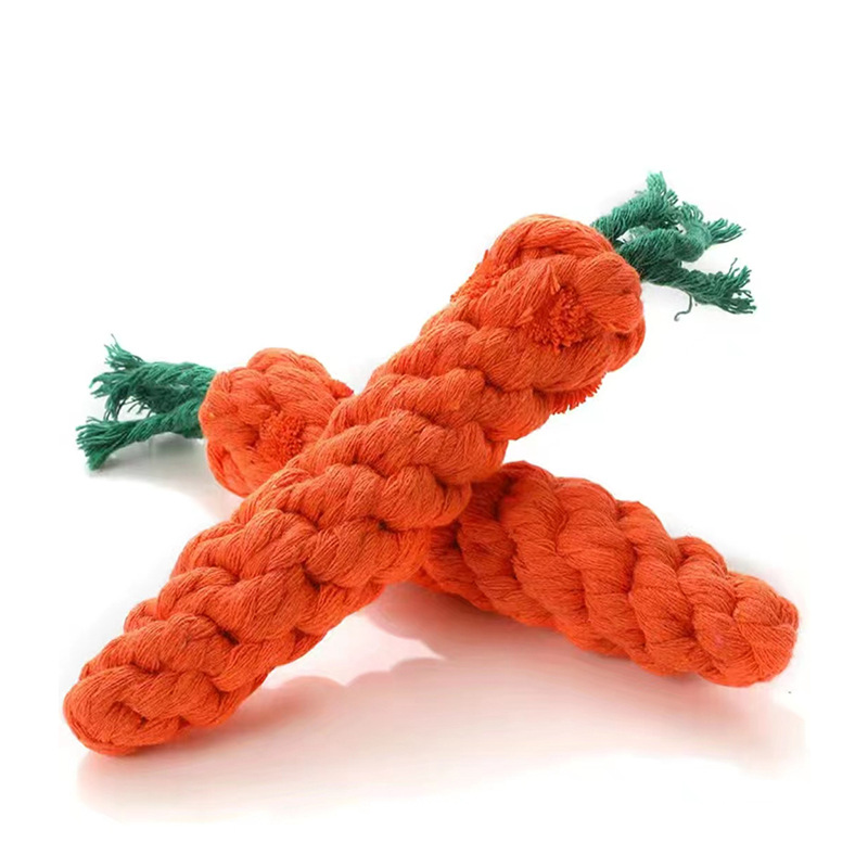 【 Factory free Shipping 】 Dog teething and biting cotton rope toys, small, medium and large-sized dog toys, rope knot toys Application Scenario