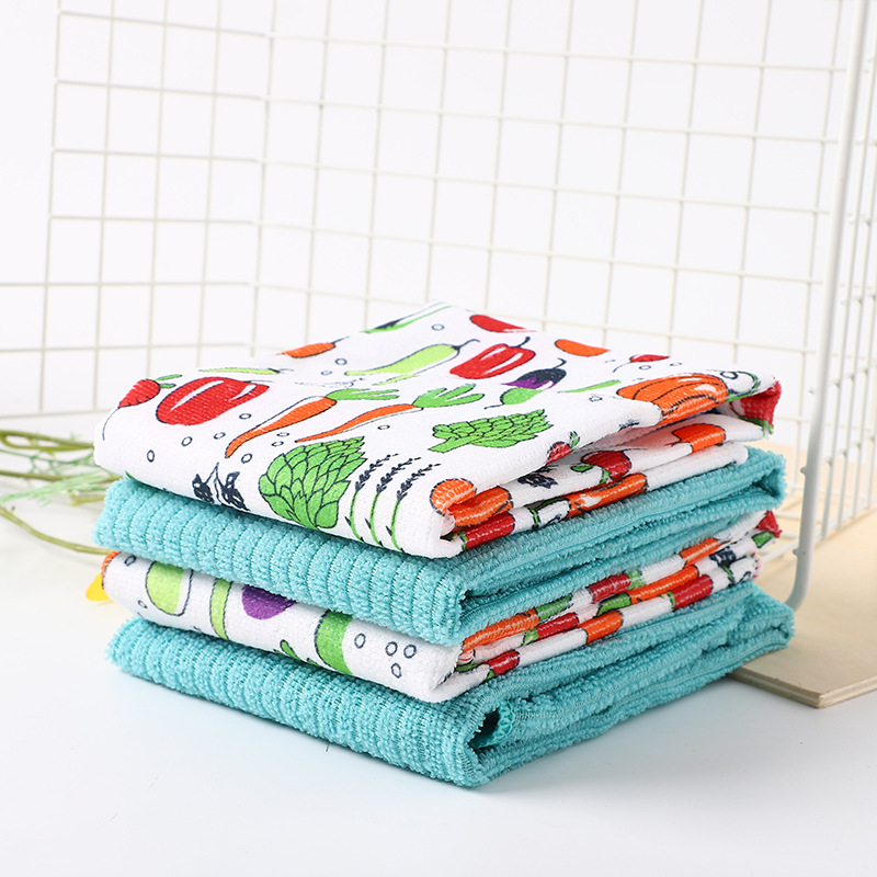 New South Korea Multi-Functional Rag Wipe Glass Rag Multi-Color Cleaning Cloth Kitchen Home Cleaning Cloth Wholesale Specification drawing