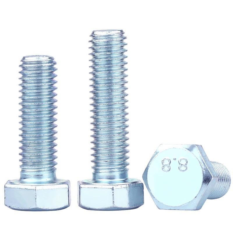 Grado 8,8 tornillo hexagonal externo galvanizado de alta resistencia GB5783 perno tornillo diente completo medio diente M8M10M12M16M2 Item Picture
