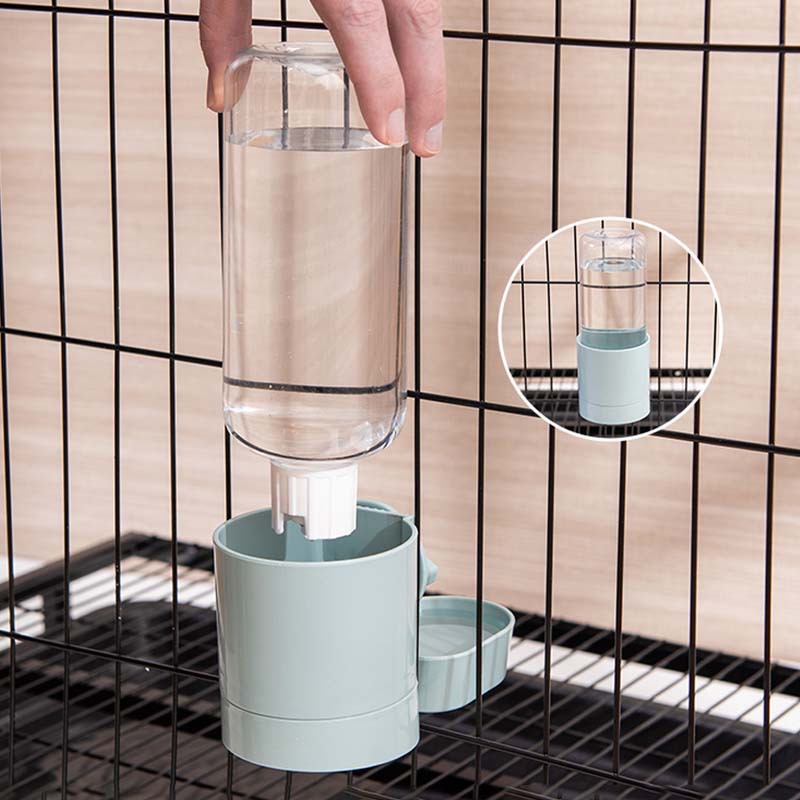 Love you Hui pet cat hanging feeder anti-spill water dispensers automatic water refill cat food bowl dog food bowl hanging cage Specification drawing