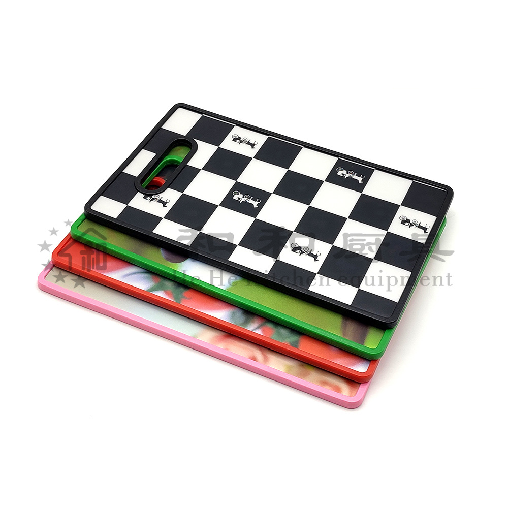 Food Grade Antibacterial And Mildew Resistant Pp Plastic Cutting Board Thickened Domestic Fruit Cutting Pattern Non-Stick Cutting Board Specification drawing