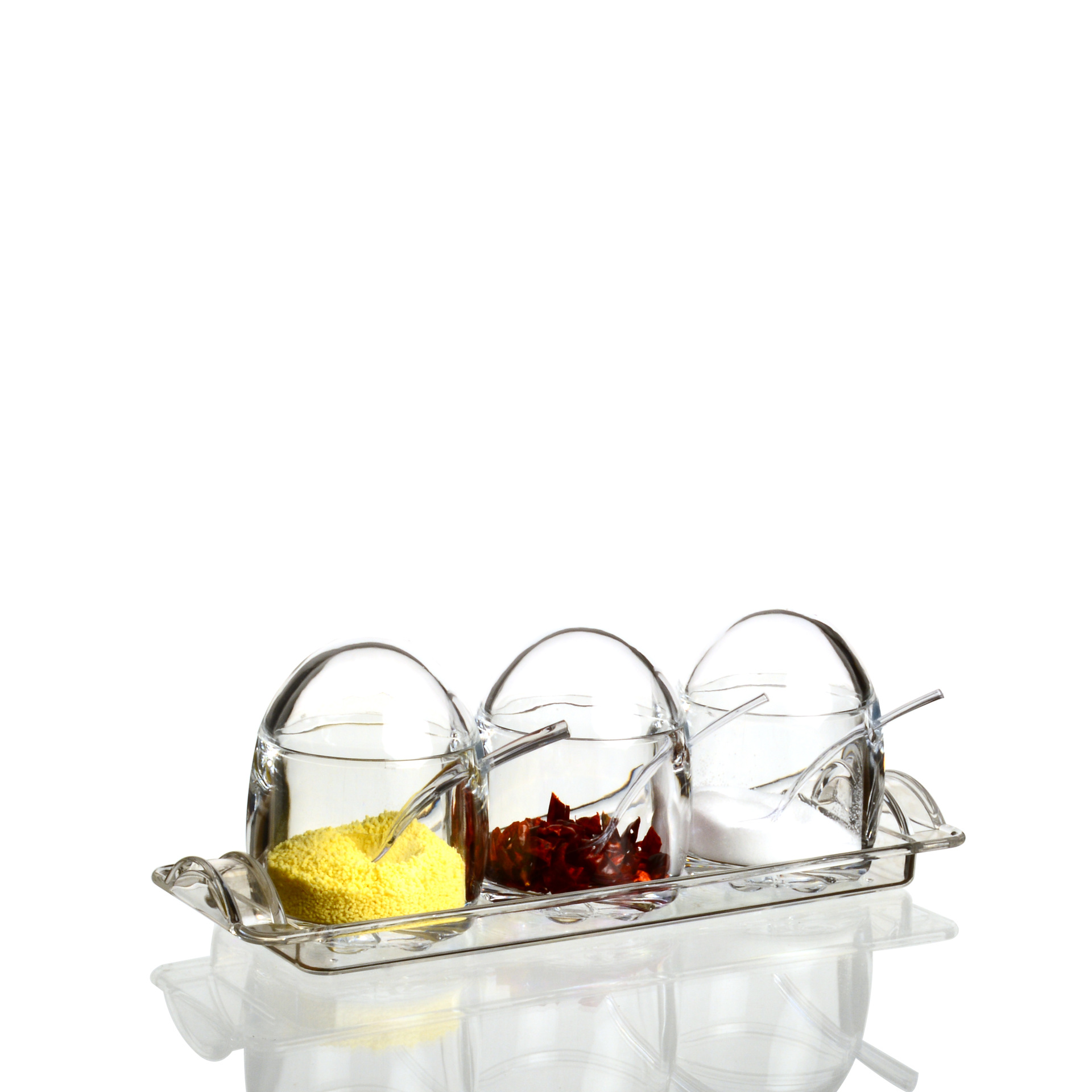 Kitchen Supplies Clear Seasoning Jar Household Moisture-Proof Seasoning Jar Set Acrylic Seasoning Jar With Base Item Picture