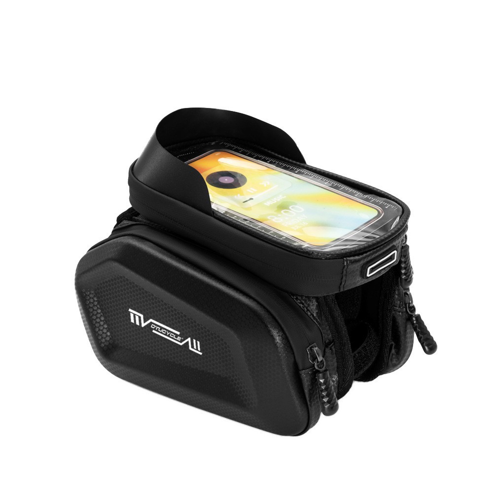 Bicycle bag, upper pipe bag, front beam bag, waterproof mountain bike front bag, mobile phone bag, hanging bag, saddle bag, cycling equipment Application Scenario
