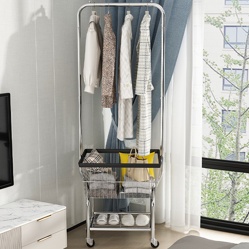 服装店展示架男女装货架童装网红拍照移动购物车衣架落地橱窗陈列详情图4