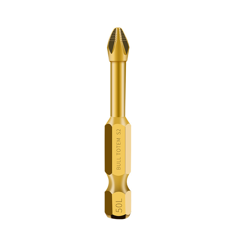 S3 Non-Slip Titanium Plated Impact-Resistant Magnetic Cross Bit Head Strong Torque Hand Drill Electric Screwdriver Super Hard Driver Head Item Picture