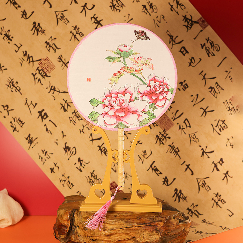 新中式团扇古风扇子圆扇古风团扇汉服扇子中国风扇子儿童扇子批发