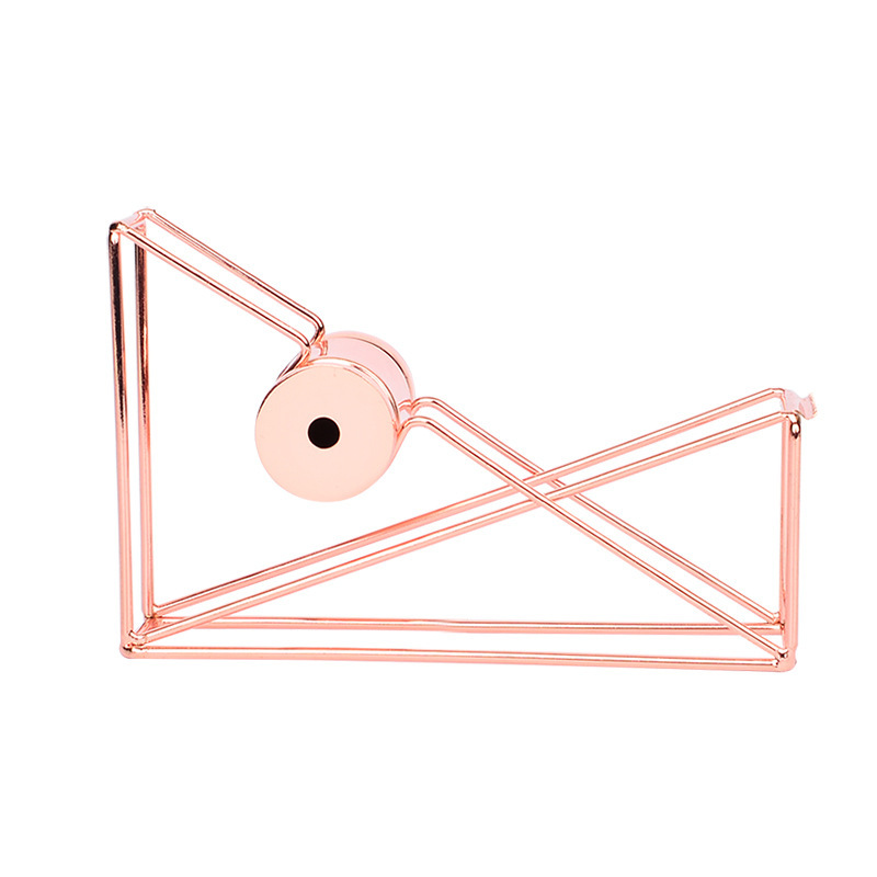 INS Wind light luxury iron art rose gold tape cutter manual multi-function tape machine student hand ledger tape seat Item Picture