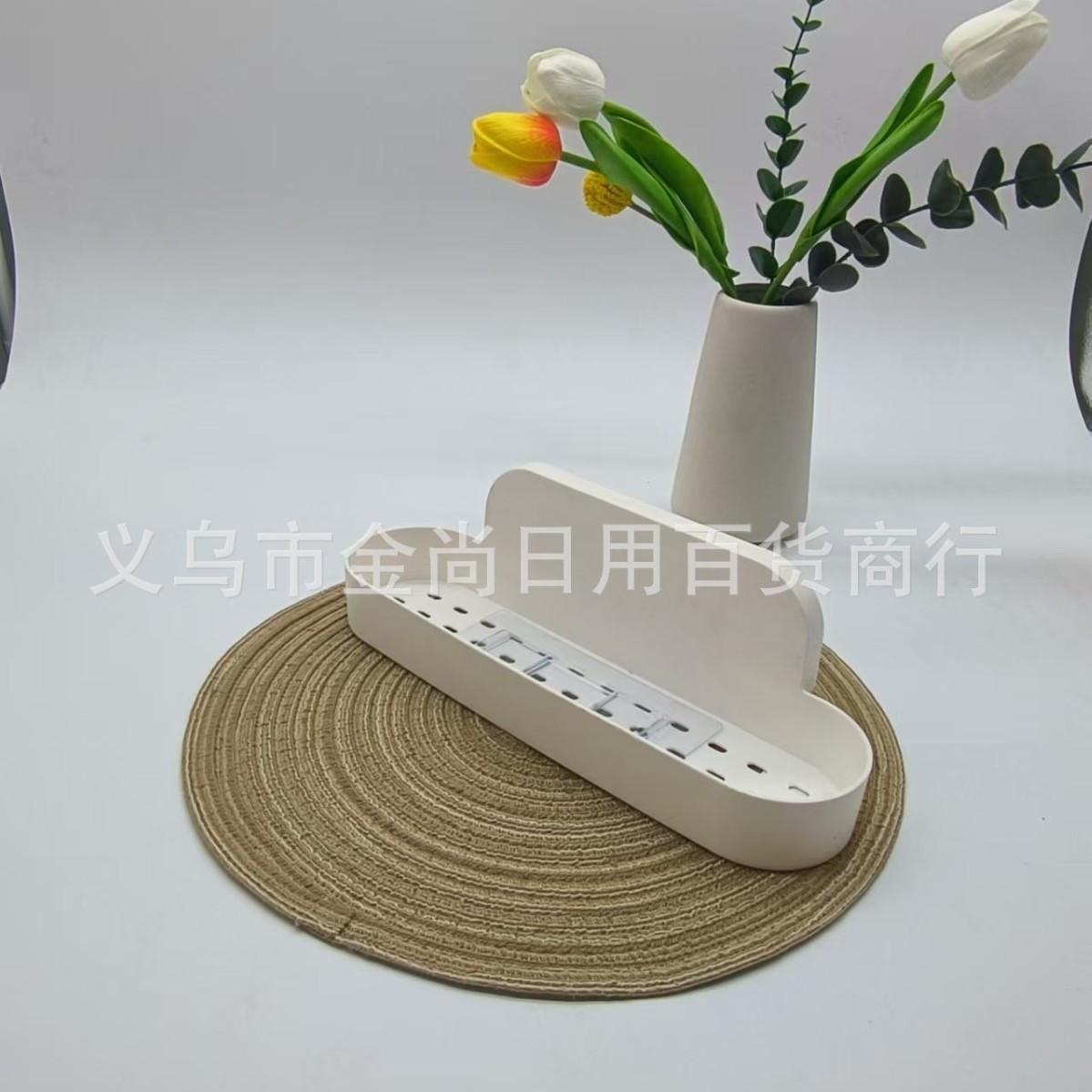 Hotel multi-purpose wall-mounted plastic storage boxes that do not require drilling and are attached to the wall for kitchen, living room, bathroom, and desktop storage details Picture