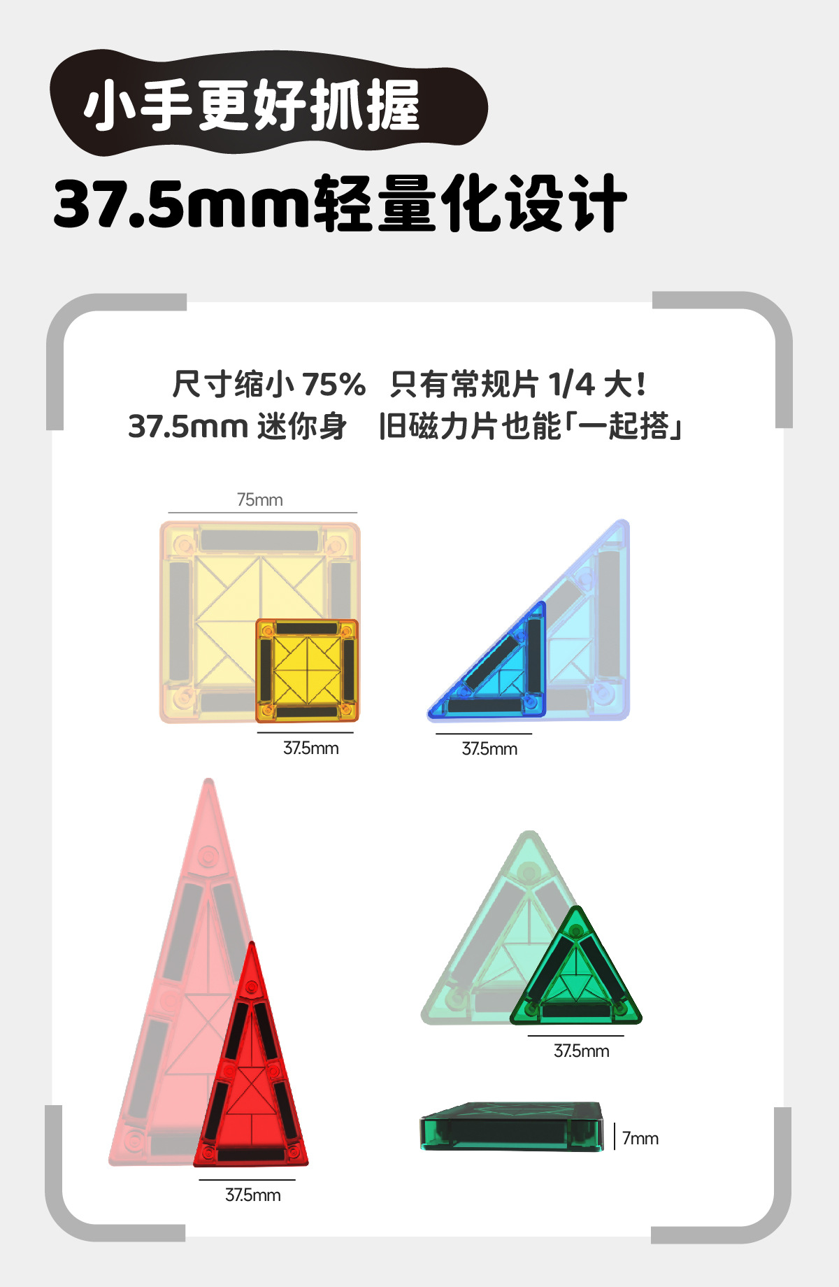 儿童彩窗磁力片强磁力益智拼装积木散片磁性积木套装玩具批发详情9