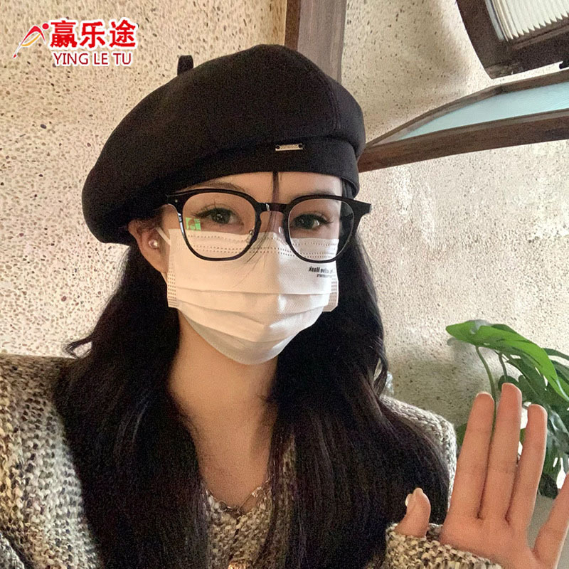 八角帽女秋冬毛呢日系洋气贝雷帽子复古百搭显脸小ins网红画家帽