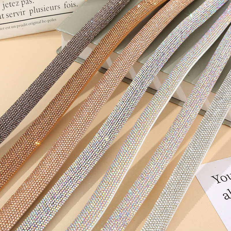 15Mm Diamond Strip Rhinestone Strip Diamond Chain Lace Accessories Glass Strip Sandals Accessories Wholesale