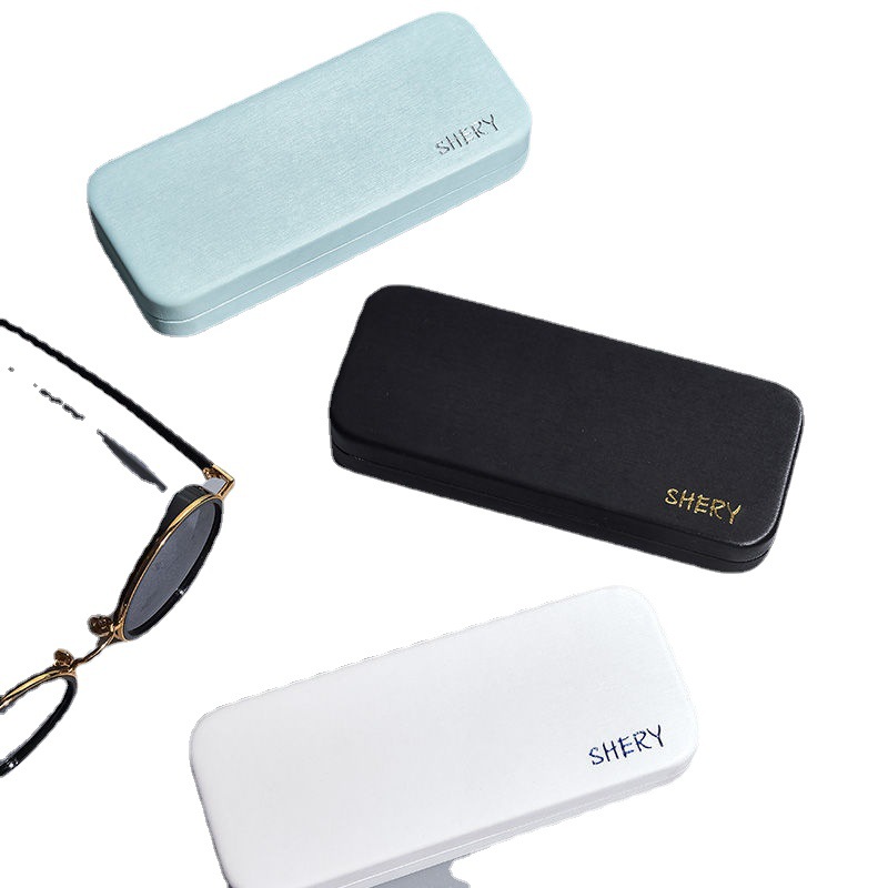 厂家手工眼镜盒批发 时尚简约抗压太阳镜盒高级感金属手工眼镜盒