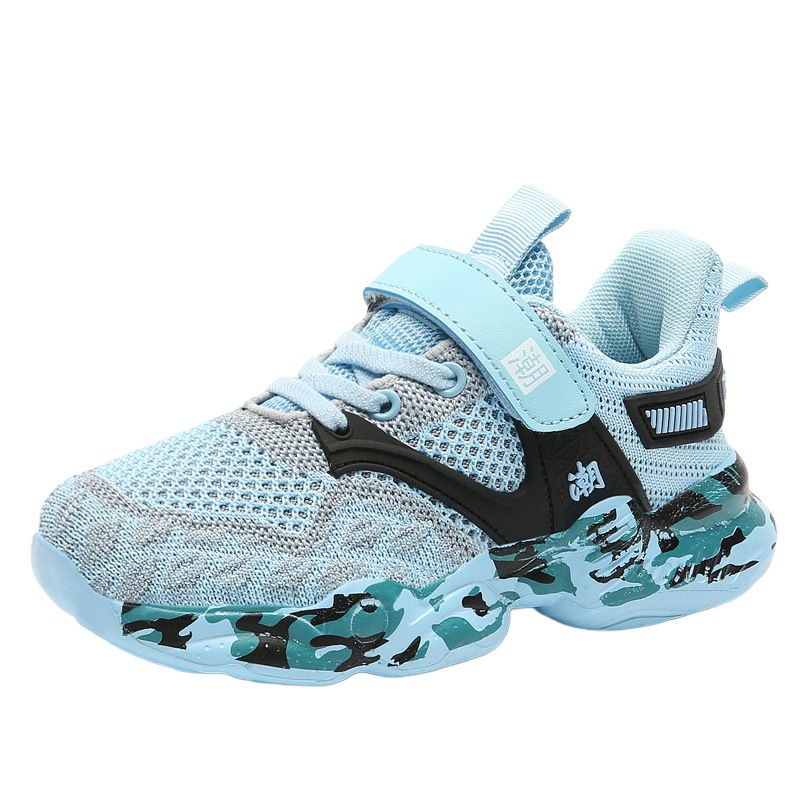 Cross-Border Children's Shoes Wholesale New Children's Sports Shoes Net Shoes Breathable Running Shoes Boys Leisure Travel Shoes Fashion Shoes Item Picture