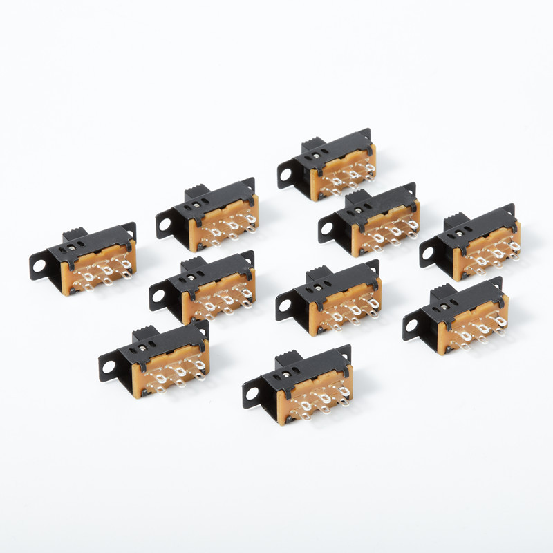 SS23D32 double-row three-position 2P3T vertical six-pin toggle switch double-pole three-position sliding switch pic 2