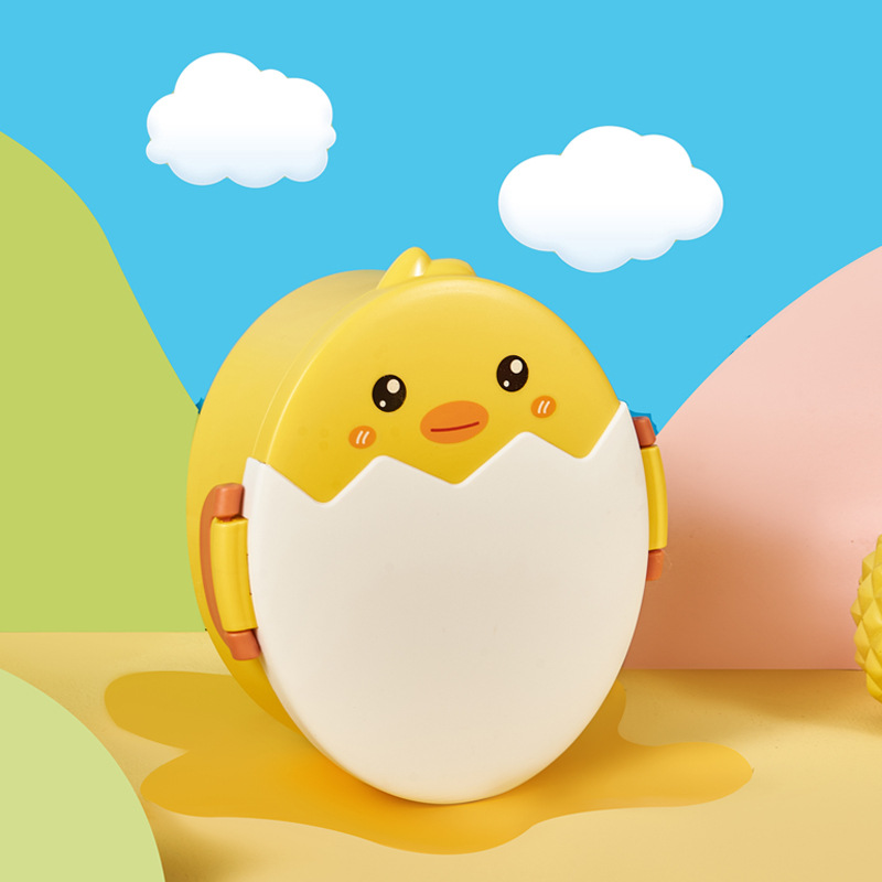 Children's cartoon lunch box, student portable and cute picnic box, new lunch box, microwave oven compartments, outdoor lunch box details Picture