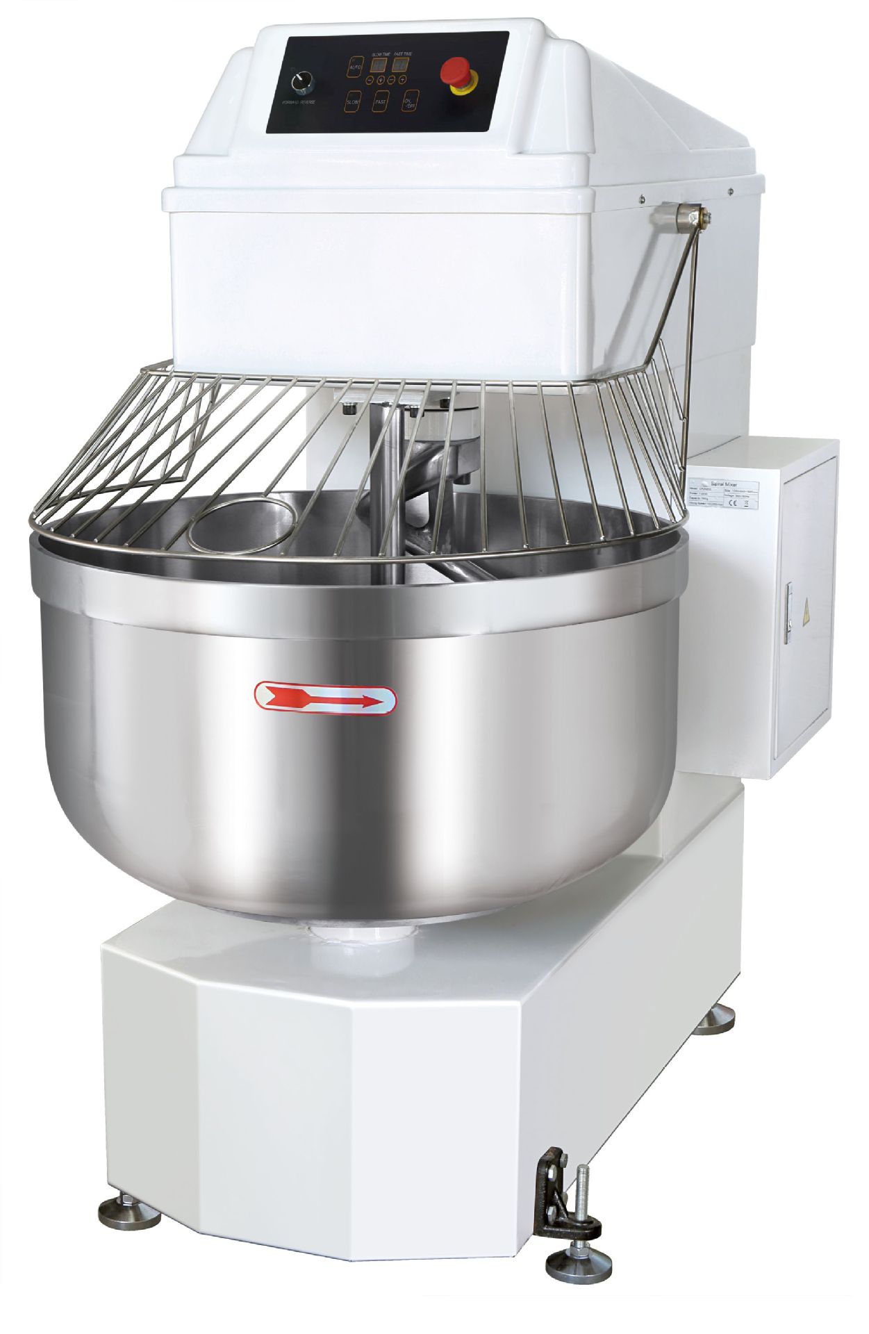 Commercial dual-speed dual-action dough mixer HS130, large 130L fully automatic dough mixer, large-capacity dough kneading machine Specification image