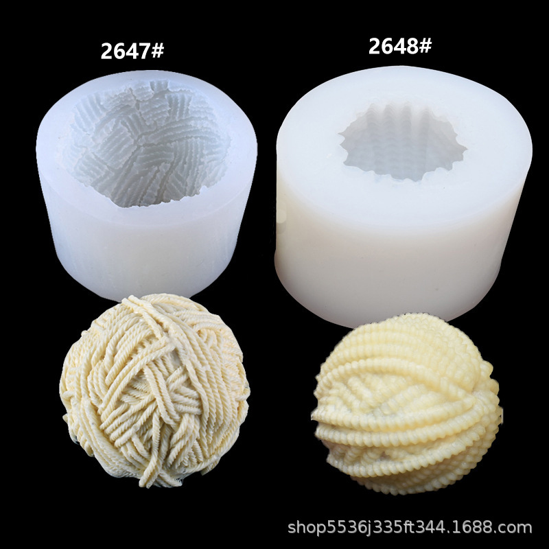 Factory three-dimensional wool balls, crystal resin molds, candles, car decorations, DIY baking silicone tools