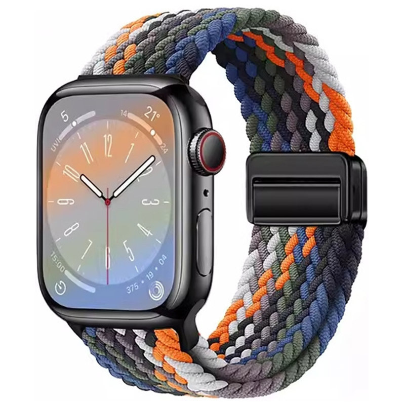 Применим нейлоновый пояс магнитного сопряжения для apple apple applewatchS10 с магнитной пряжкой для сопряжения нейлона 9876 с 3 звёздным поясом 20/22 details Picture