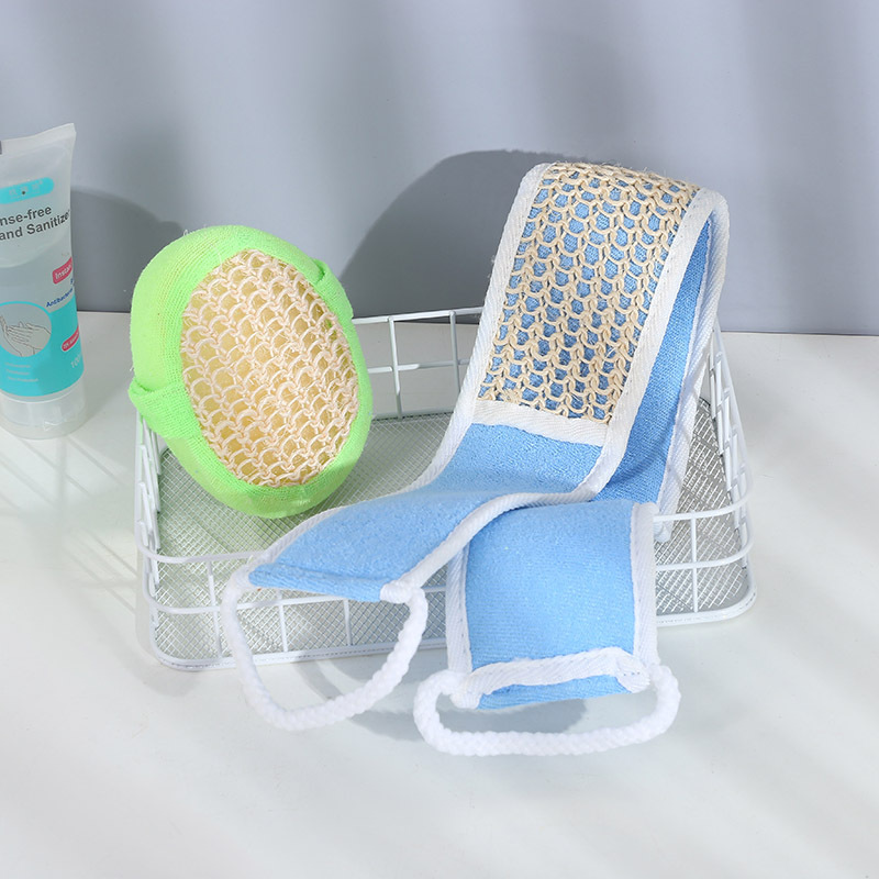 New Pull Back Sponge Block Set Bath Rub Back Bath Strip Pull Back Strap Strong Decontamination Wholesale Manufacturers Spot details Picture