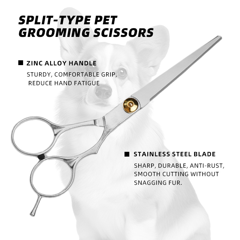 Hairdressing scissors, hair care scissors, pet and household low-end scissors, professional split-type hair care products, tooth clippers, wholesale tools details Picture