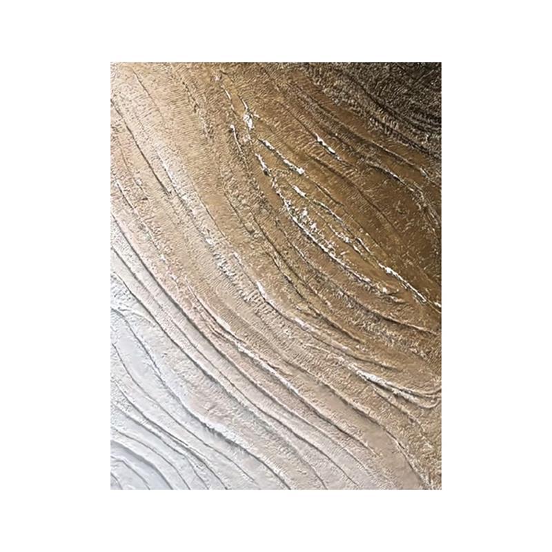 Murphy's hand-painted fabric "Flowing" is a modern and simple living room decoration painting with three-dimensional texture and wabi-sabi style Application Scenario