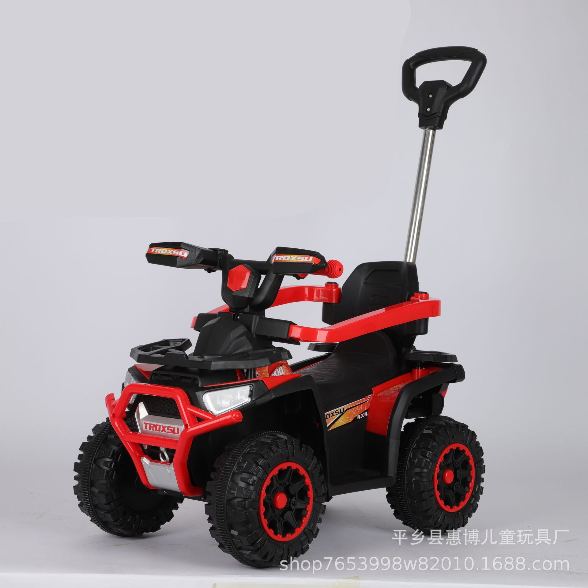 儿童外贸出口手推沙滩车男女宝大号四轮可坐人四轮溜娃婴儿助步童