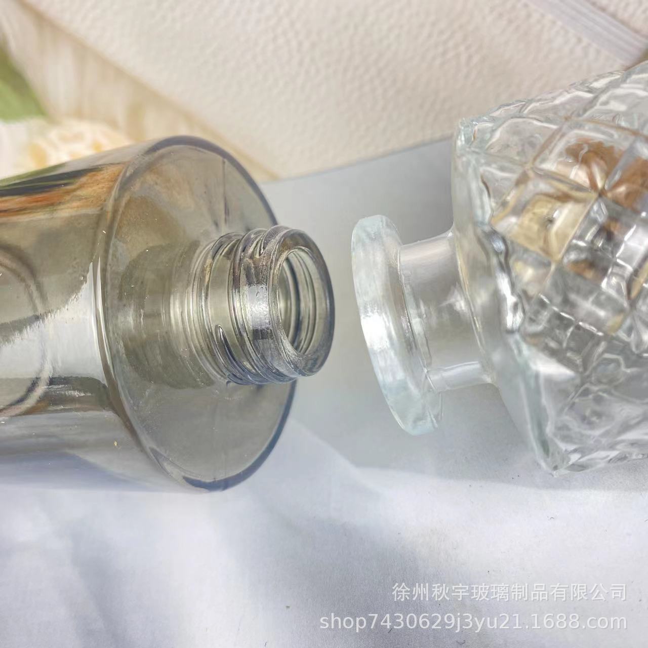 批发香薰瓶摆件玻璃香薰空瓶子香薰玻璃瓶藤条干花挥发扩散香薰瓶详情图3