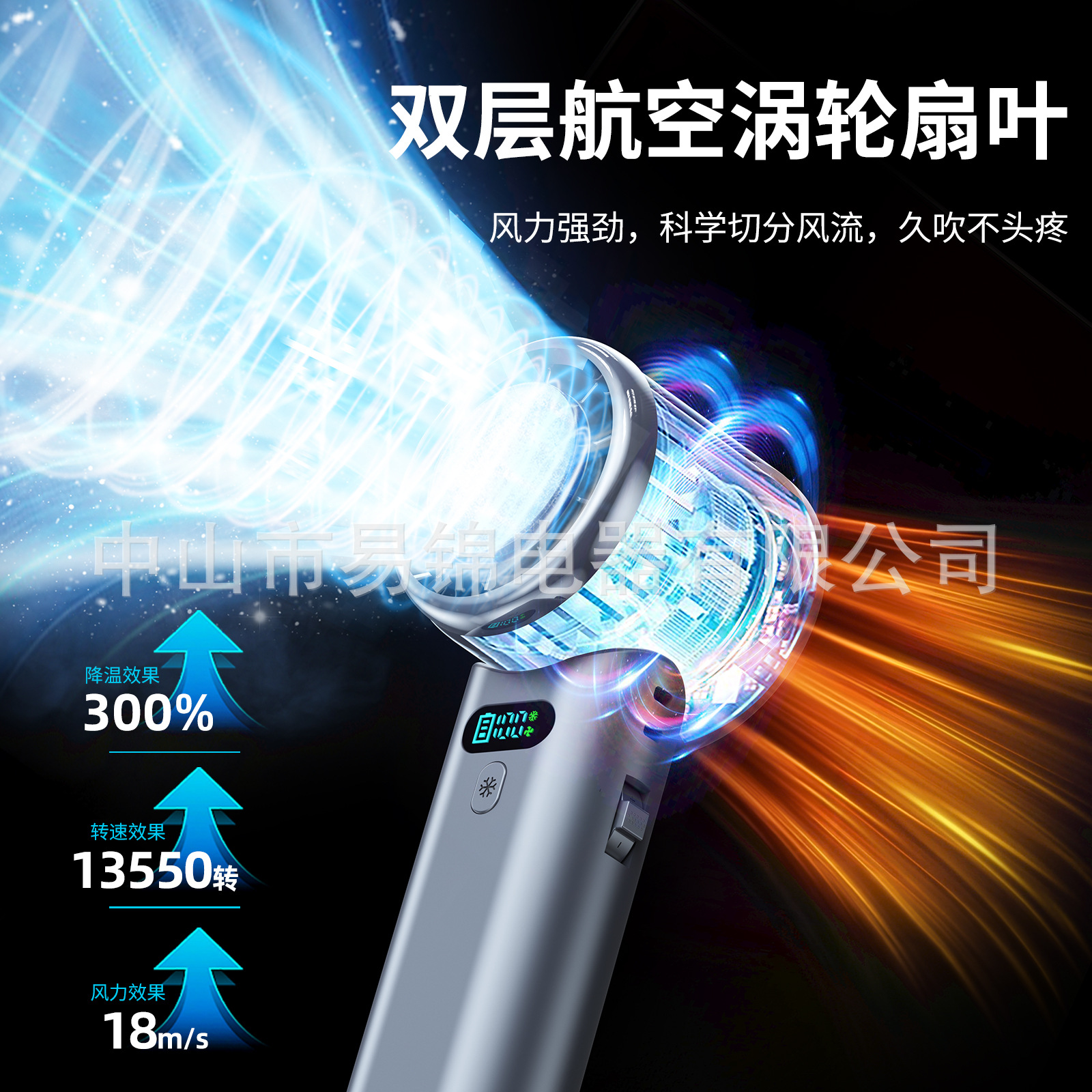 风扇/礼品小风扇/无叶风扇/桌面风扇/风扇学生挂脖户外产品图