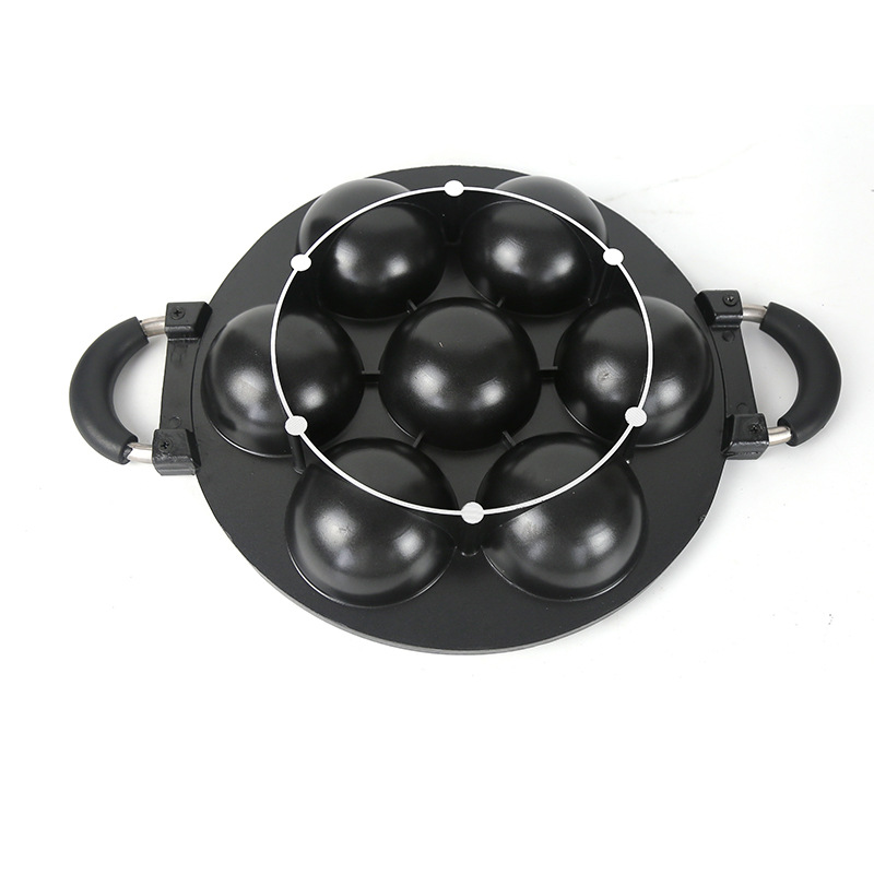Cross Border 7Holes Cake Pan7 12-Hole Cake Mold Non-Stick Pan Pan Mold With Lid Die Casting Mold Specification drawing