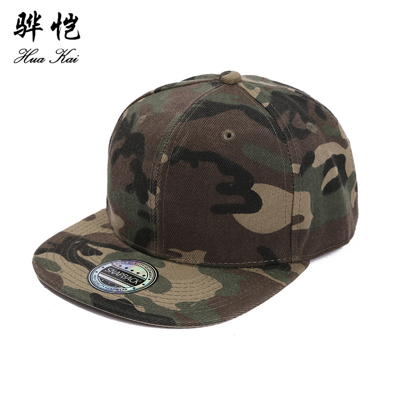 New Wholesale Gauze Breathable Camouflage Flat Tongue Hat With Dome Baseball Cap Outdoor Fashion Sun Protection Hat Summer Hat