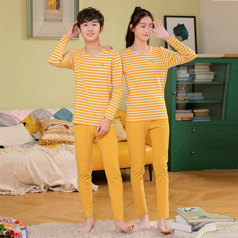 The 2021 autumn collection of junior high school students' sleeping clothes and pants, German-fleece solid color seamless undergarments, and warm thermal long Johns and long pants base layer for middle and senior children