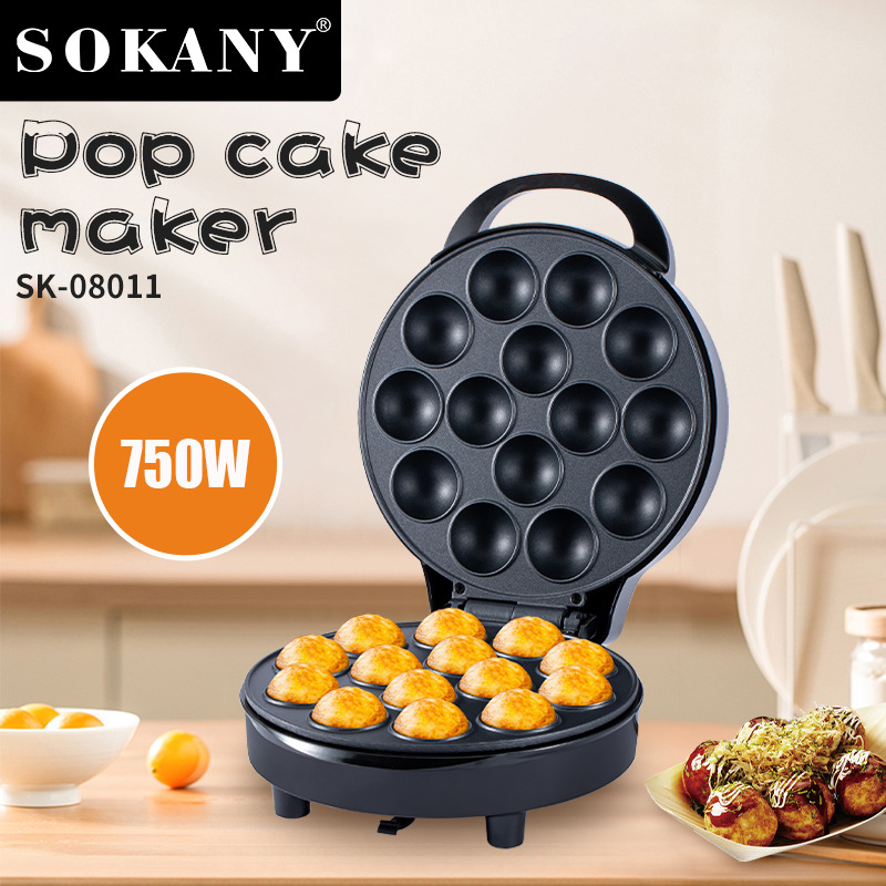 外贸出口SOKANY08011面包机烘焙蛋糕机家用轻食早餐机CAKE MAKER