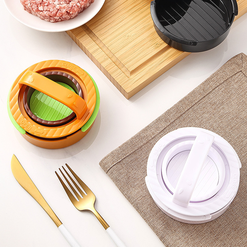 Amazon's best-selling food-grade PP burger making tool, the burger meat press and Patty press combination set meat press Specification image